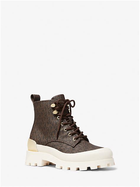 michael kors payton boot|Payton Logo Combat Boot .